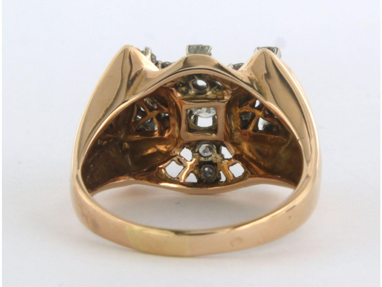 Women's Ring with diamonds 18k gold For Sale