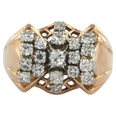 Ring with diamonds 18k gold