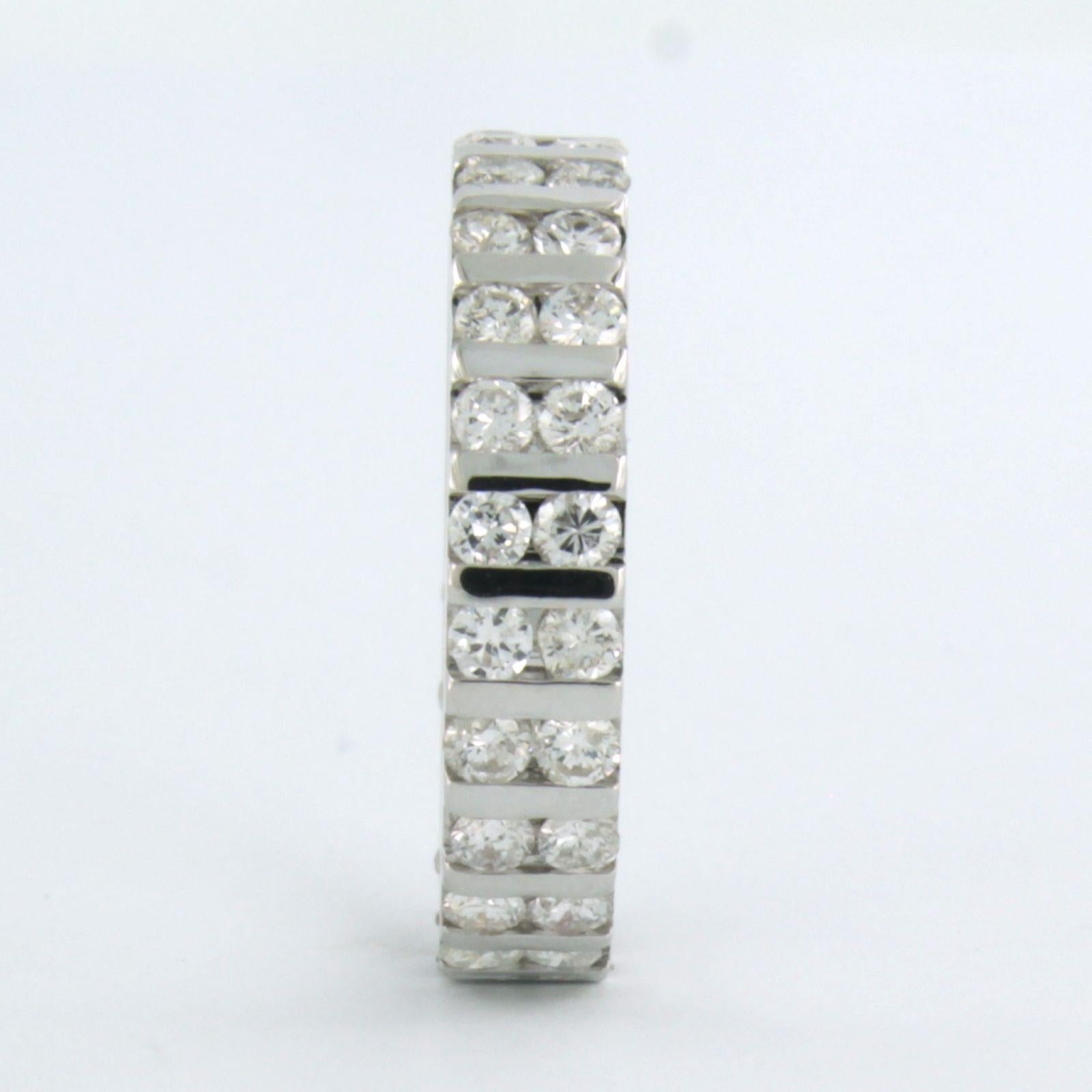Ring with diamonds 18k white gold In Good Condition For Sale In The Hague, ZH