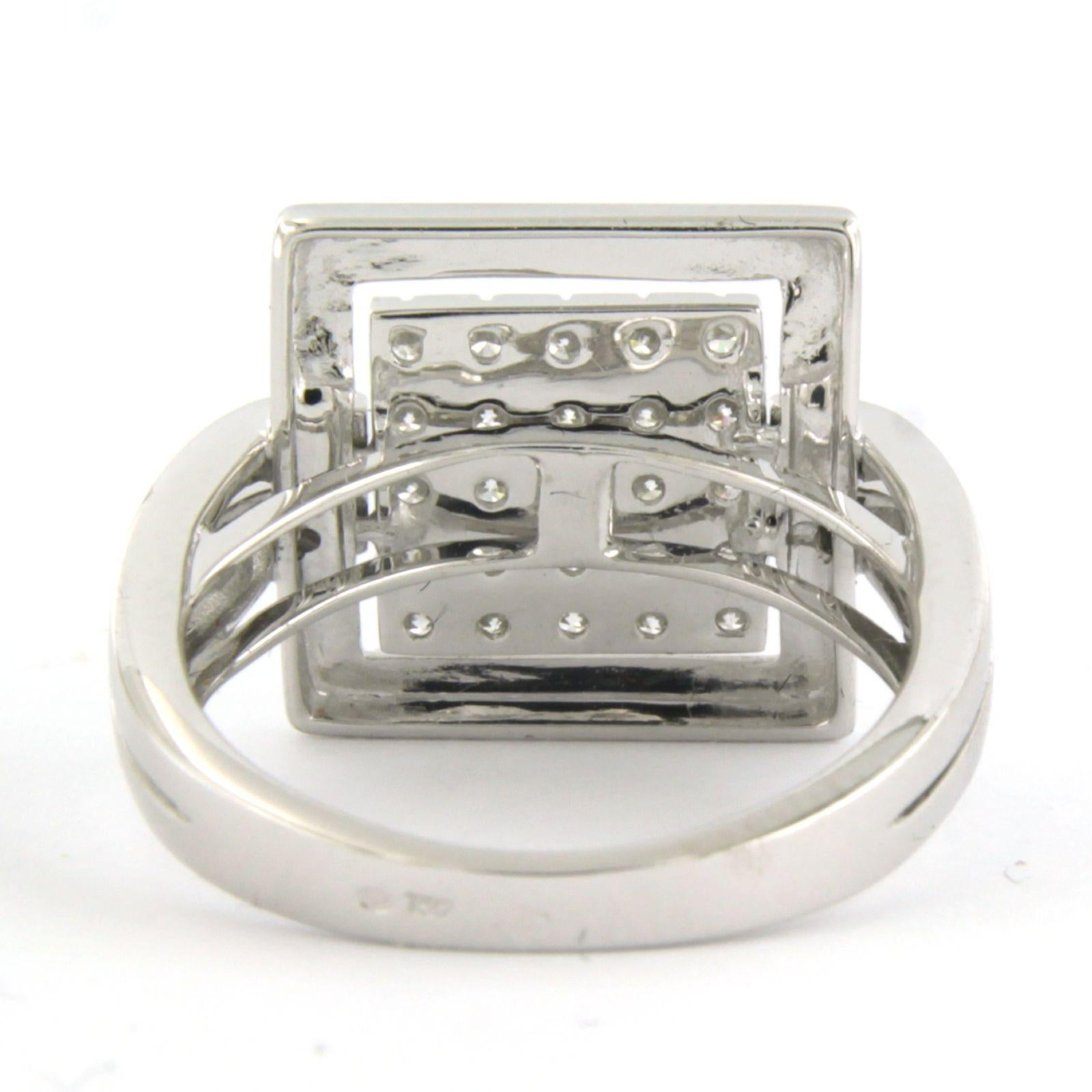 Women's Ring with diamonds 18k white gold