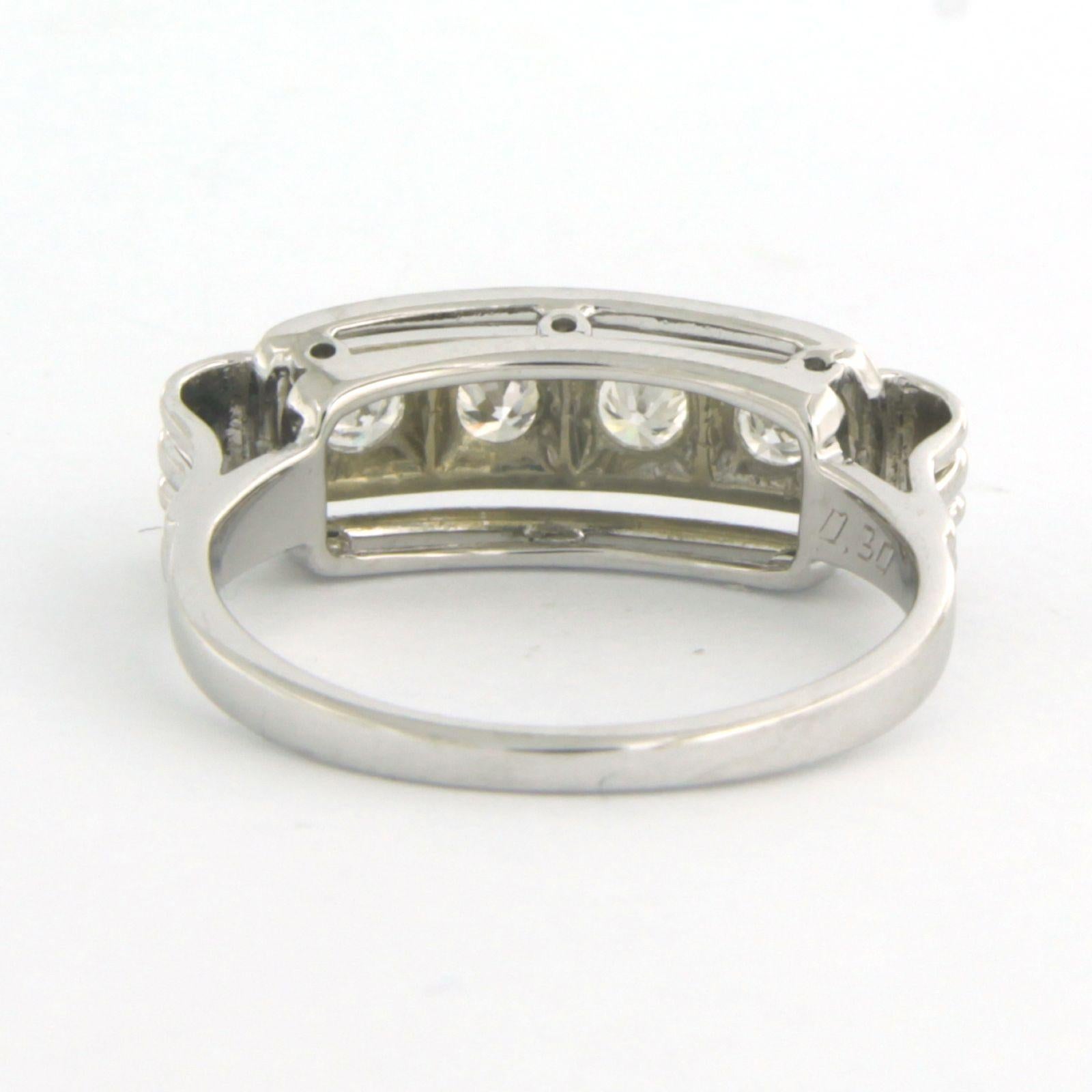 Women's Ring with diamonds 18k white gold