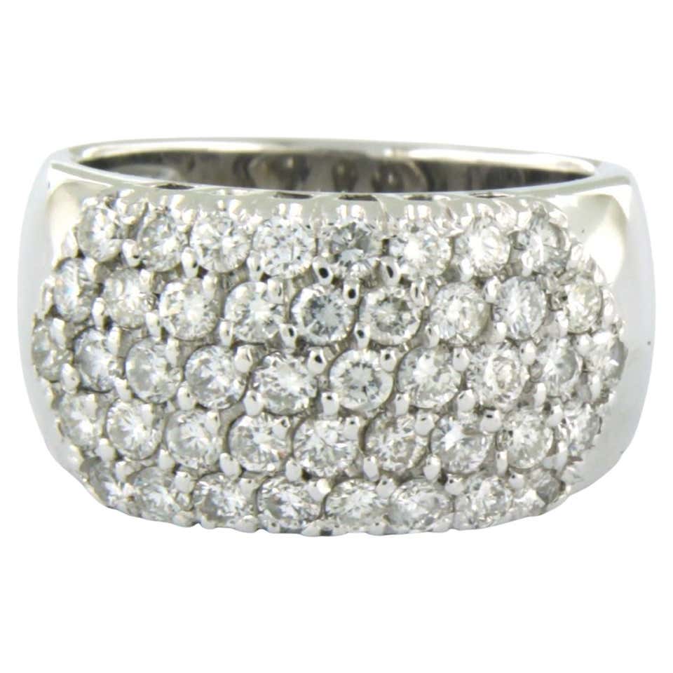Diamond Sing R R-X RING - 18K WHITE GOLD X RING with DIAMONDS For Sale at 1stDibs