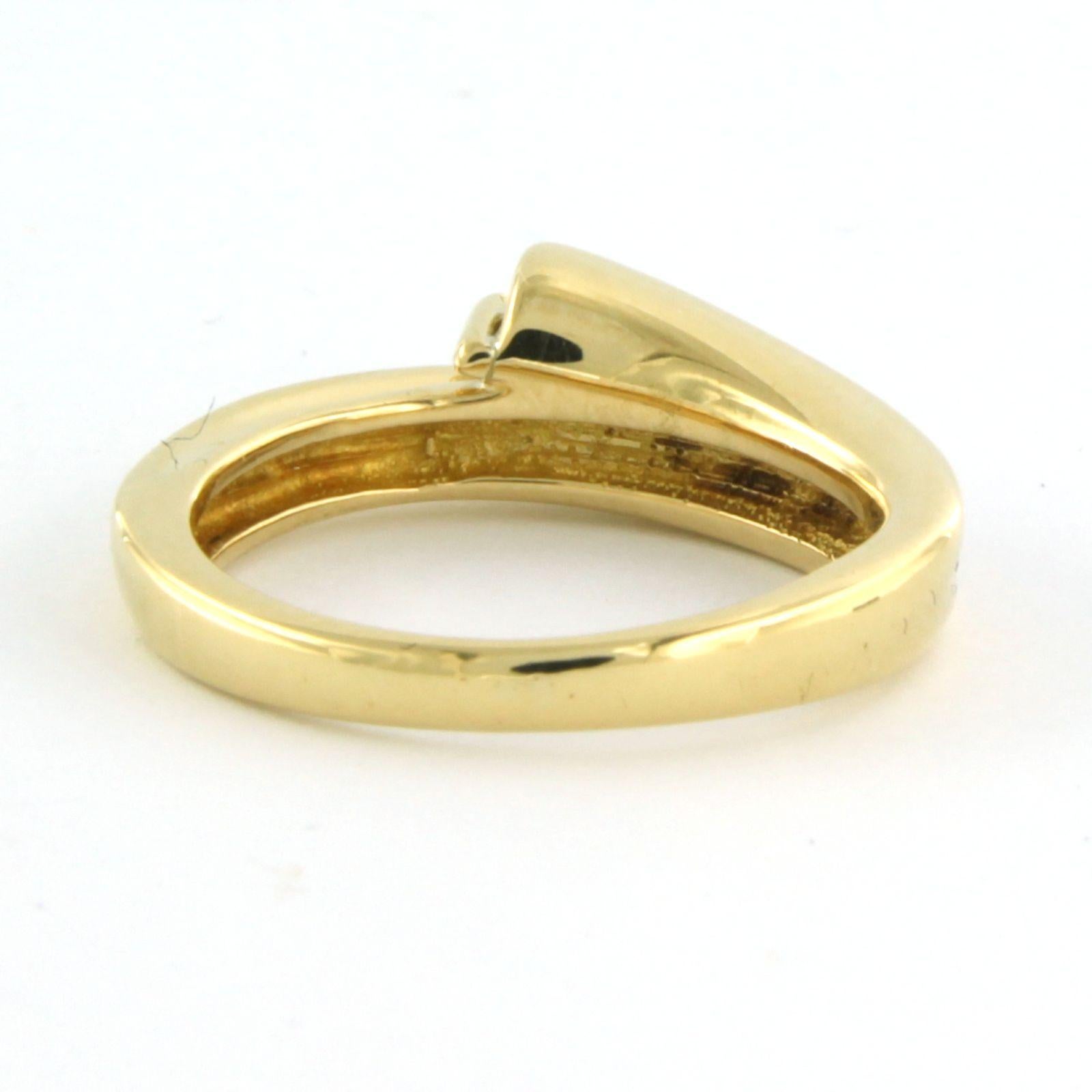 Ring mit Diamanten aus 18 Karat Gelbgold im Zustand „Gut“ im Angebot in The Hague, ZH