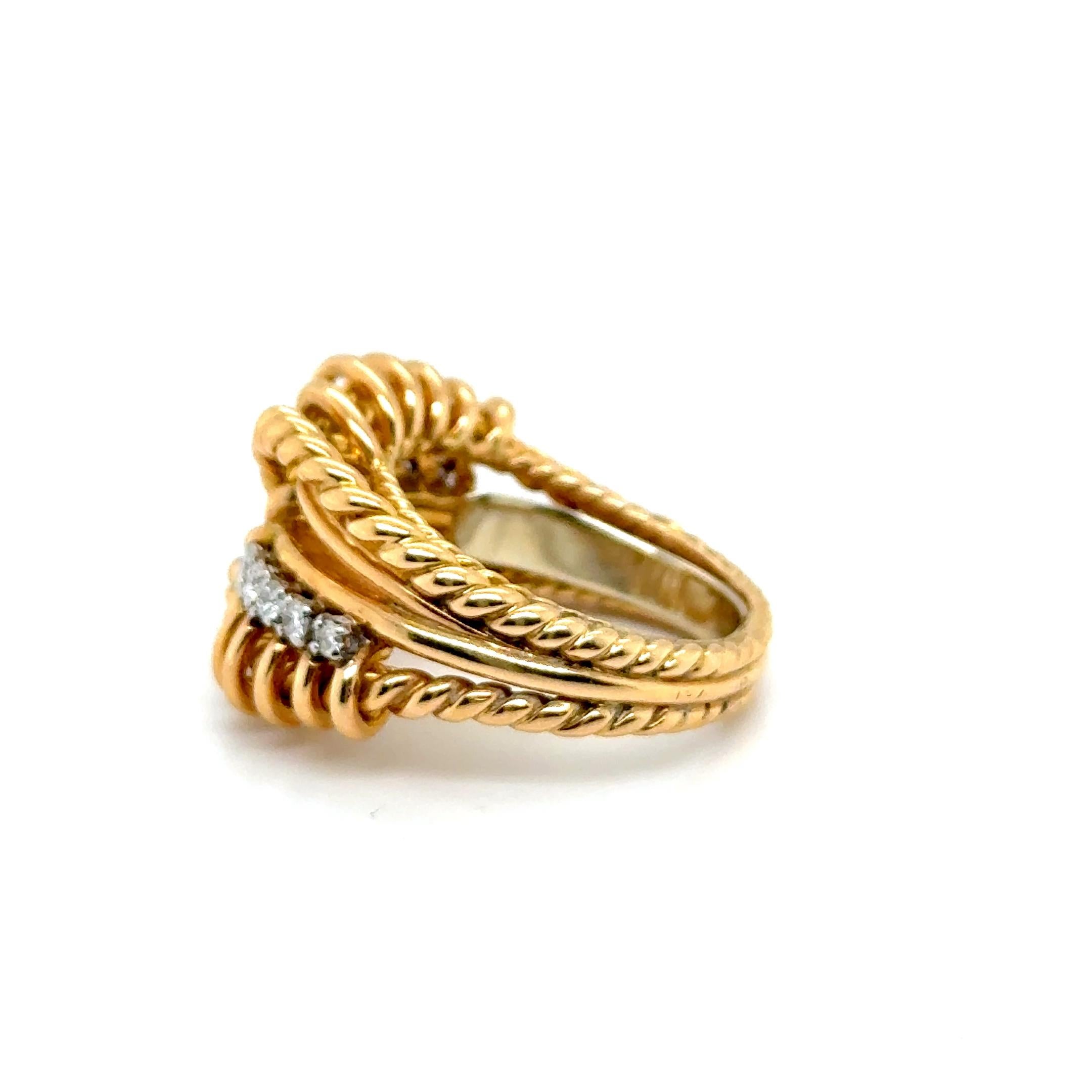 Ring with Diamonds in 18 Karat Red Gold by Gübelin For Sale 6