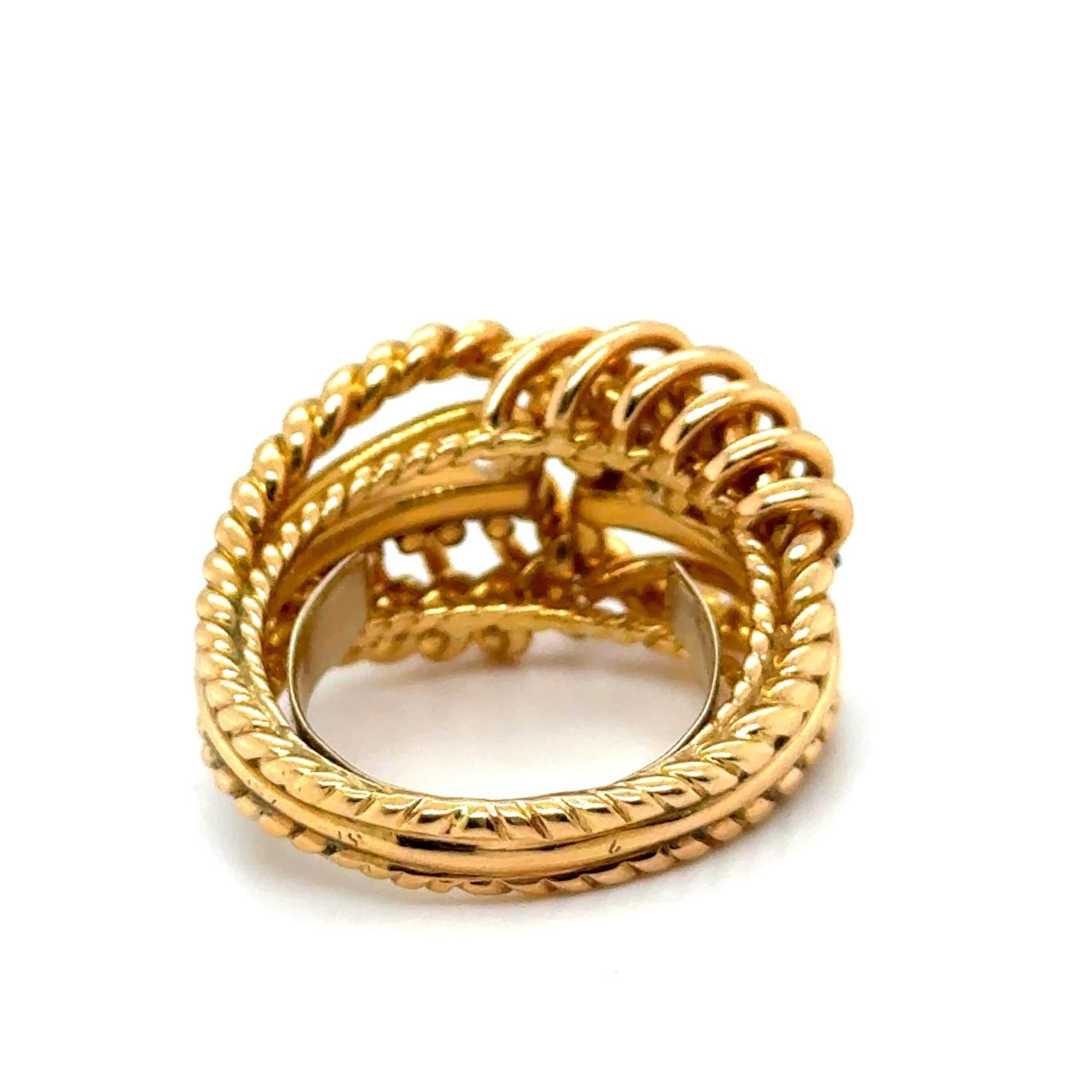 Ring with Diamonds in 18 Karat Red Gold by Gübelin For Sale 3