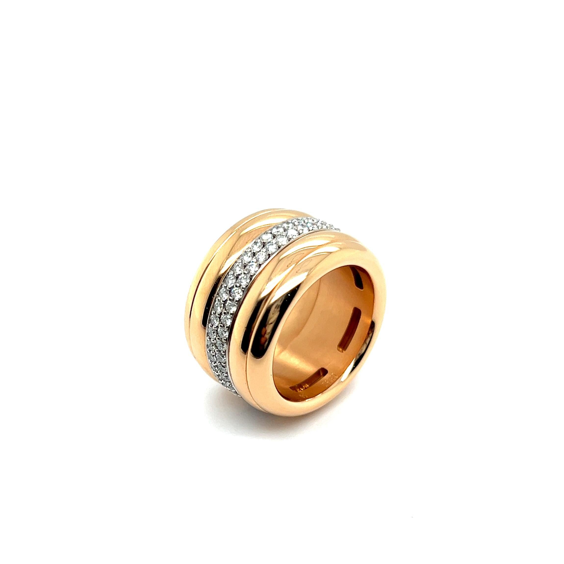 Ring mit Diamanten aus 18 Karat Rot- und Weißgold von Bucherer  im Angebot 5