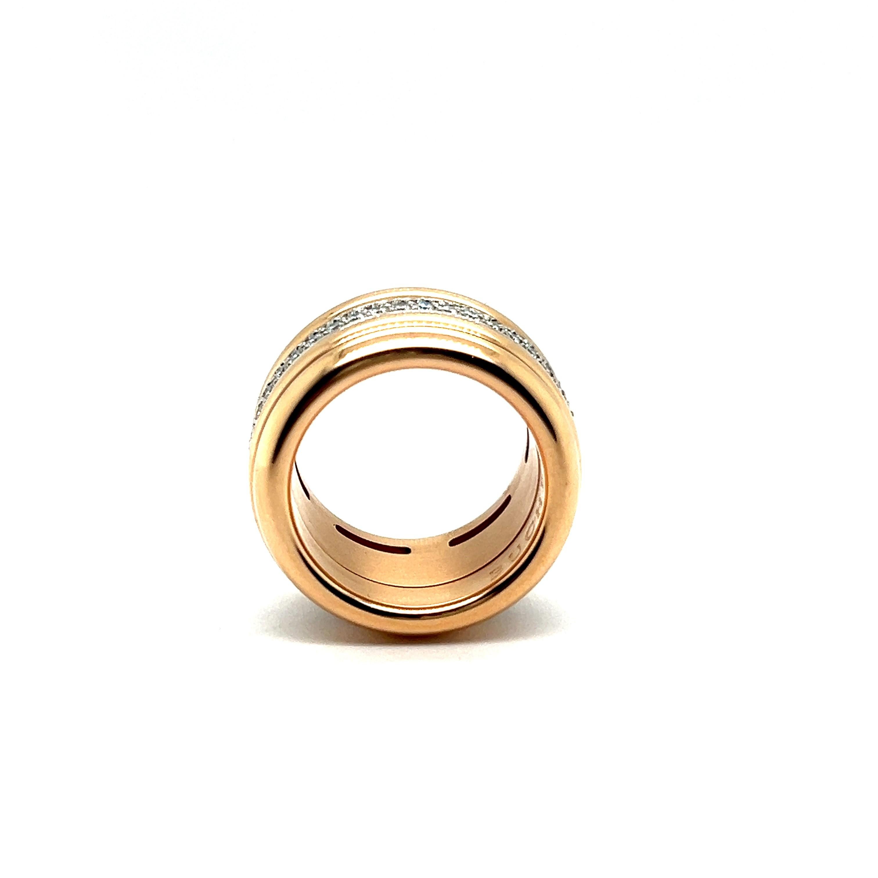 Ring mit Diamanten aus 18 Karat Rot- und Weißgold von Bucherer  im Angebot 7