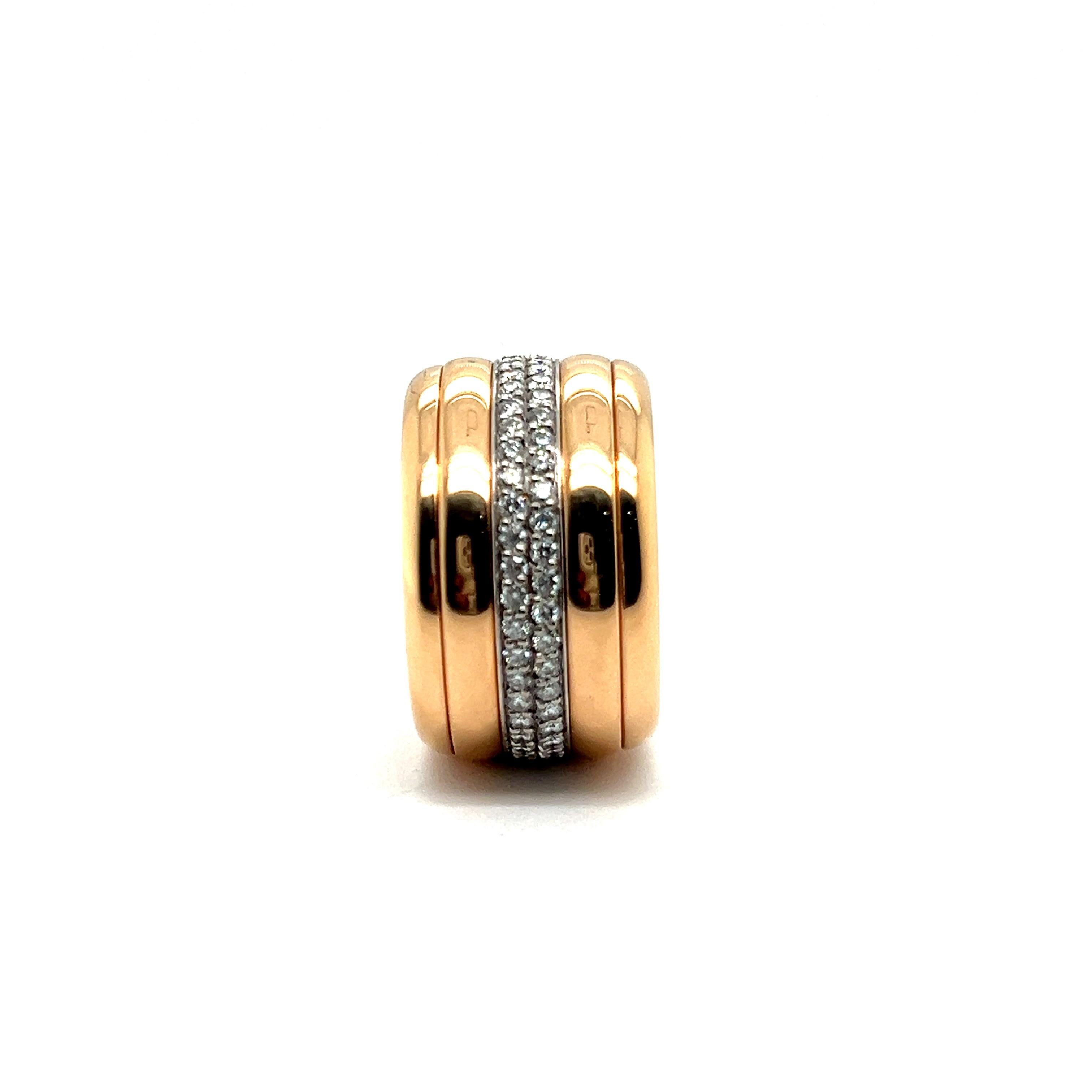 Ring mit Diamanten aus 18 Karat Rot- und Weißgold von Bucherer  im Angebot 3