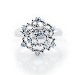 18 Karat White Gold Diamond Cocktail Ring