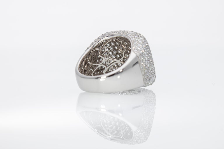 Ring with ct 5.33 diamond pave. Made in Italy 18 Kt For Sale at 1stDibs |  diamond covered ring, diamanto kt, pave model