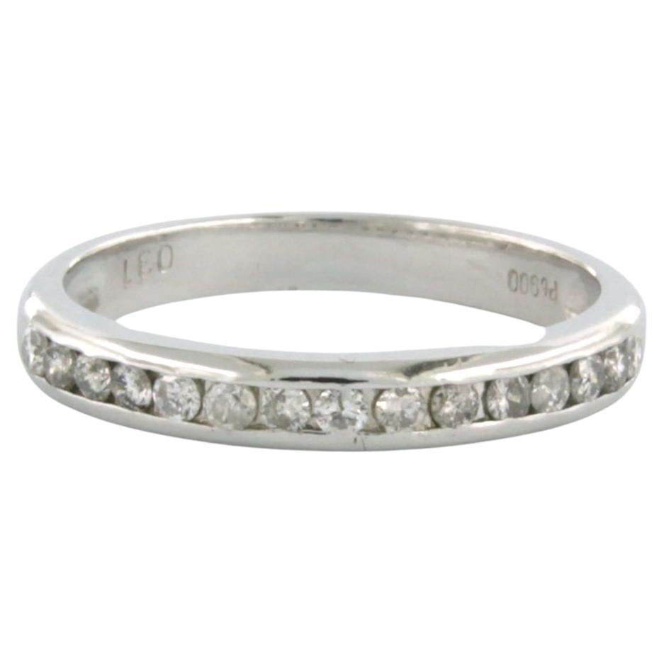 Ring with diamonds up to 0.31ct Platinum For Sale