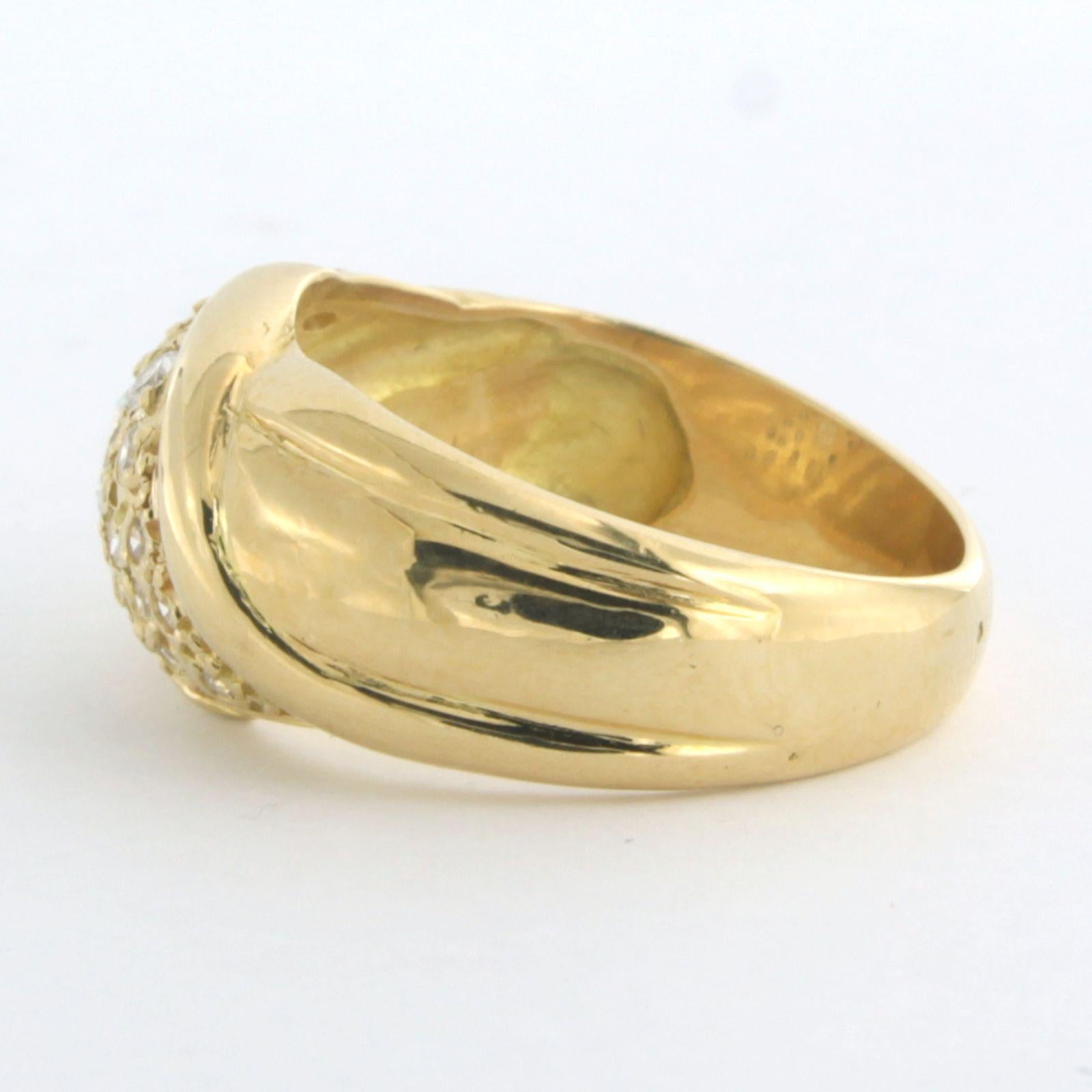 Ring mit Diamanten bis zu 0,50 Karat 18k Gelbgold im Zustand „Hervorragend“ in The Hague, ZH