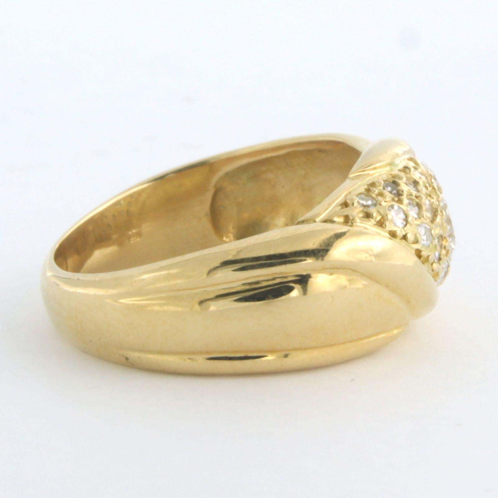 Ring mit Diamanten bis zu 0,50 Karat 18k Gelbgold 1