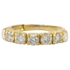 Bague avec diamants jusqu'à 0,97 carat en or jaune 18 carats