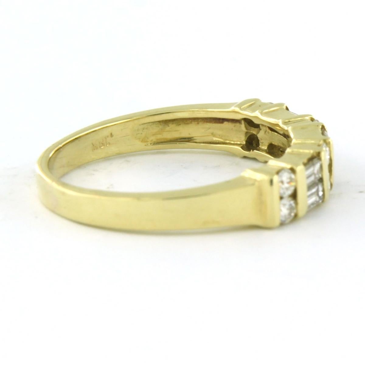 Ring with diamonds up to 1.00ct 18k yellow gold For Sale 1