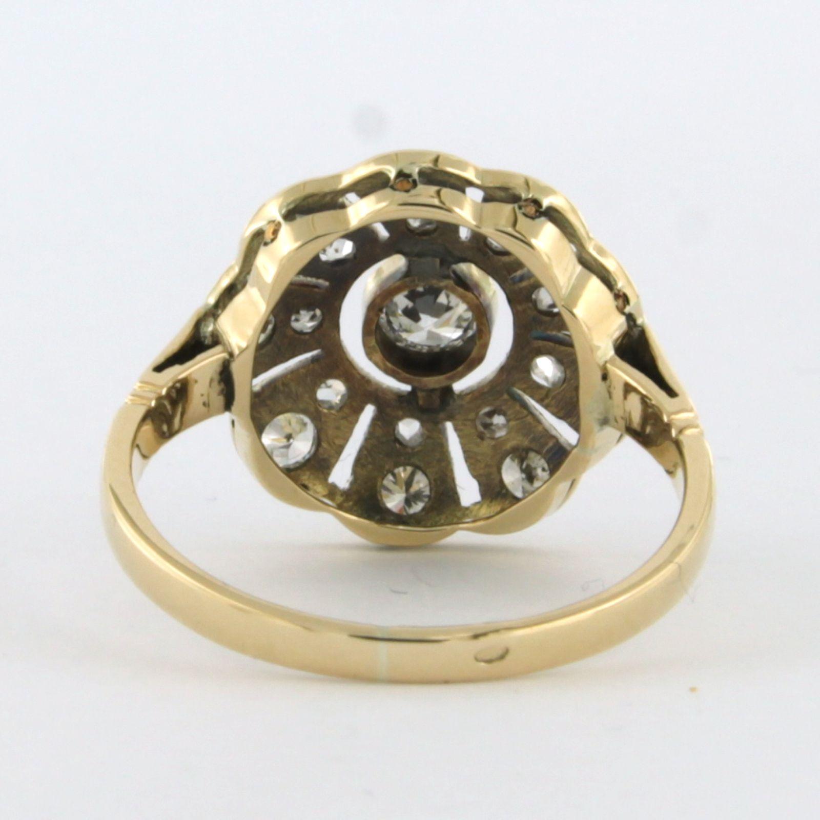 Bague avec diamants jusqu'à 1,00ct 3,7 grammes Or jaune 14k en vente 1