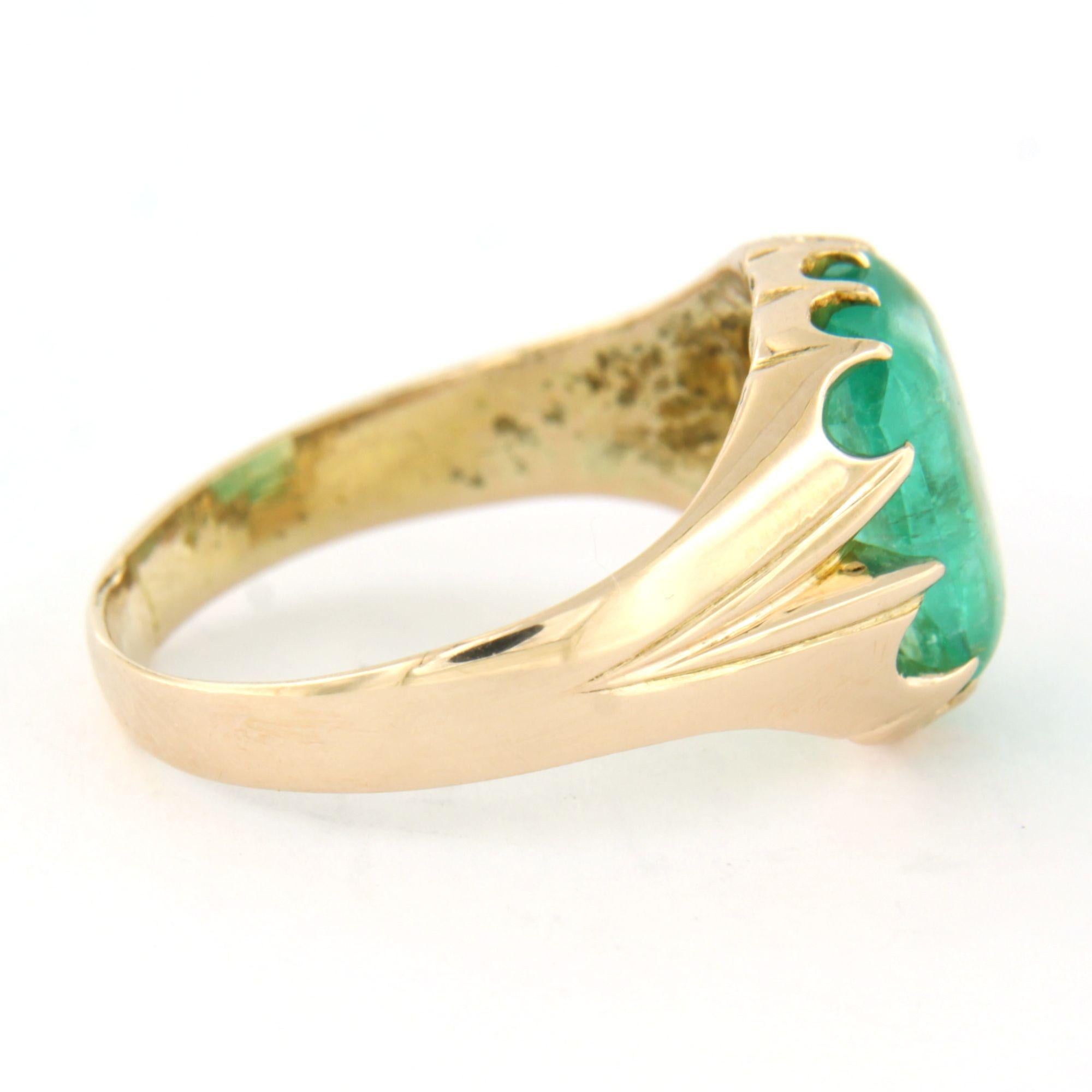 Ring mit Smaragd bis zu 2,20ct 10k Rotgold 3,8 Gramm (Frühviktorianisch) im Angebot