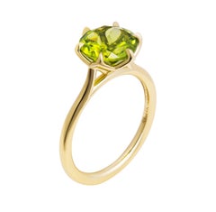 Ring with Green Peridot