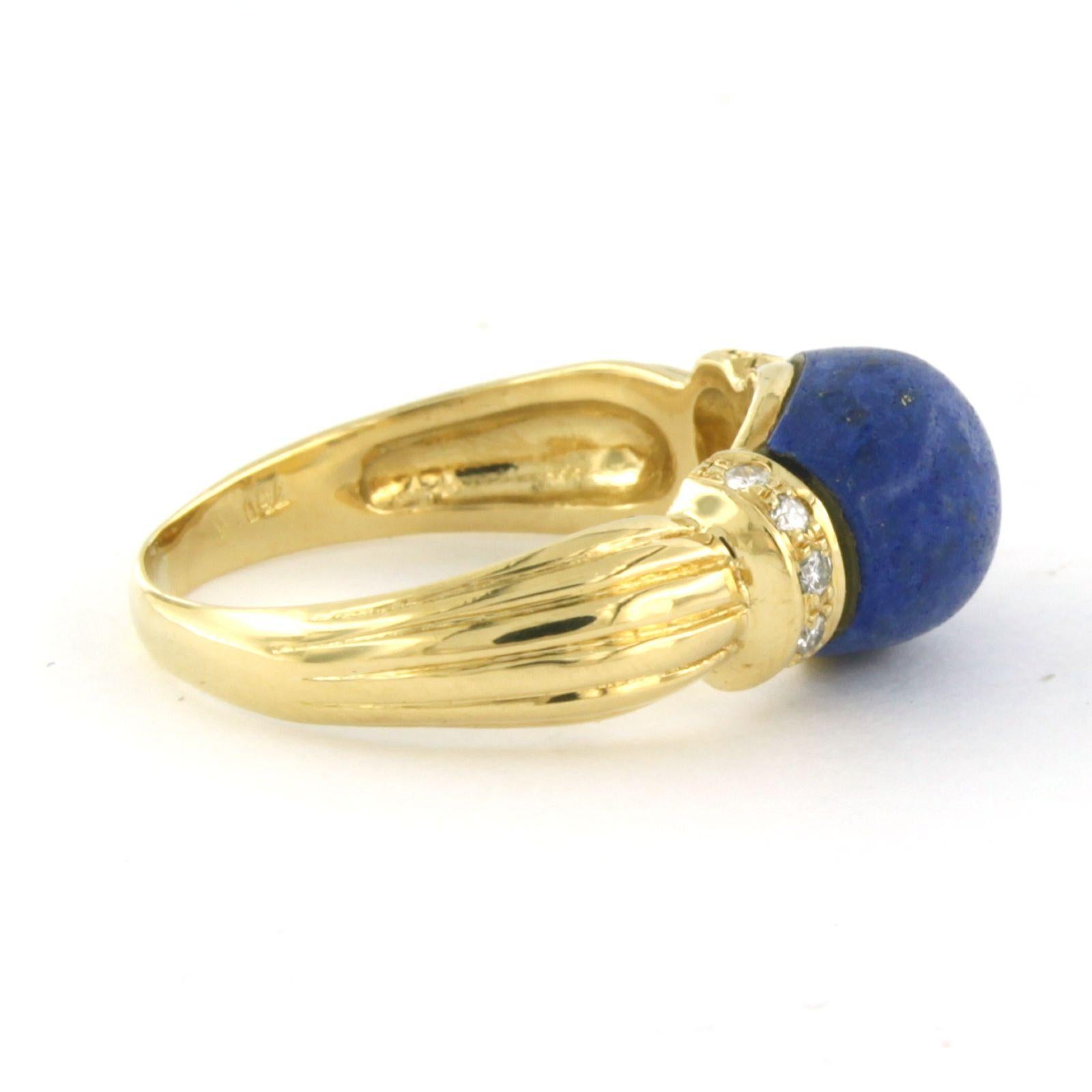 Bracelet Vintage Pierre Lapis-lazuli N422 - Bijou Occasion En Pierre Naturelle