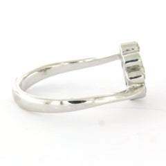 Ring with old European and single cut diamonds up to 0.40ct 18k gold 4.0 gram