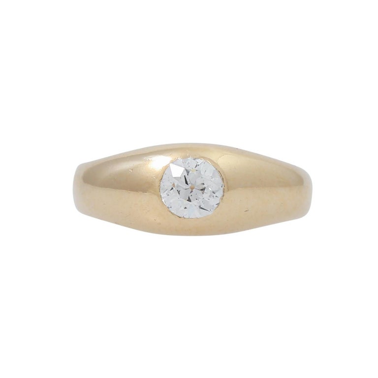 Ring with Old European Cut Diamond Approx. 0.5 Ct For Sale at 1stDibs