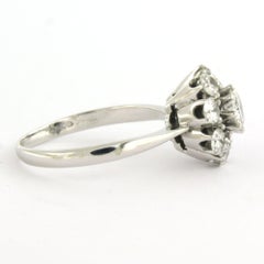 Ring with old European cut diamonds up to 1.50ct 14k gold 4.2 grams