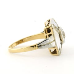Ring mit Diamanten im Old-Mine- und Single-Cut-Schliff bis zu 0,50 ct, 18 Karat Gold, 5,5 Gramm