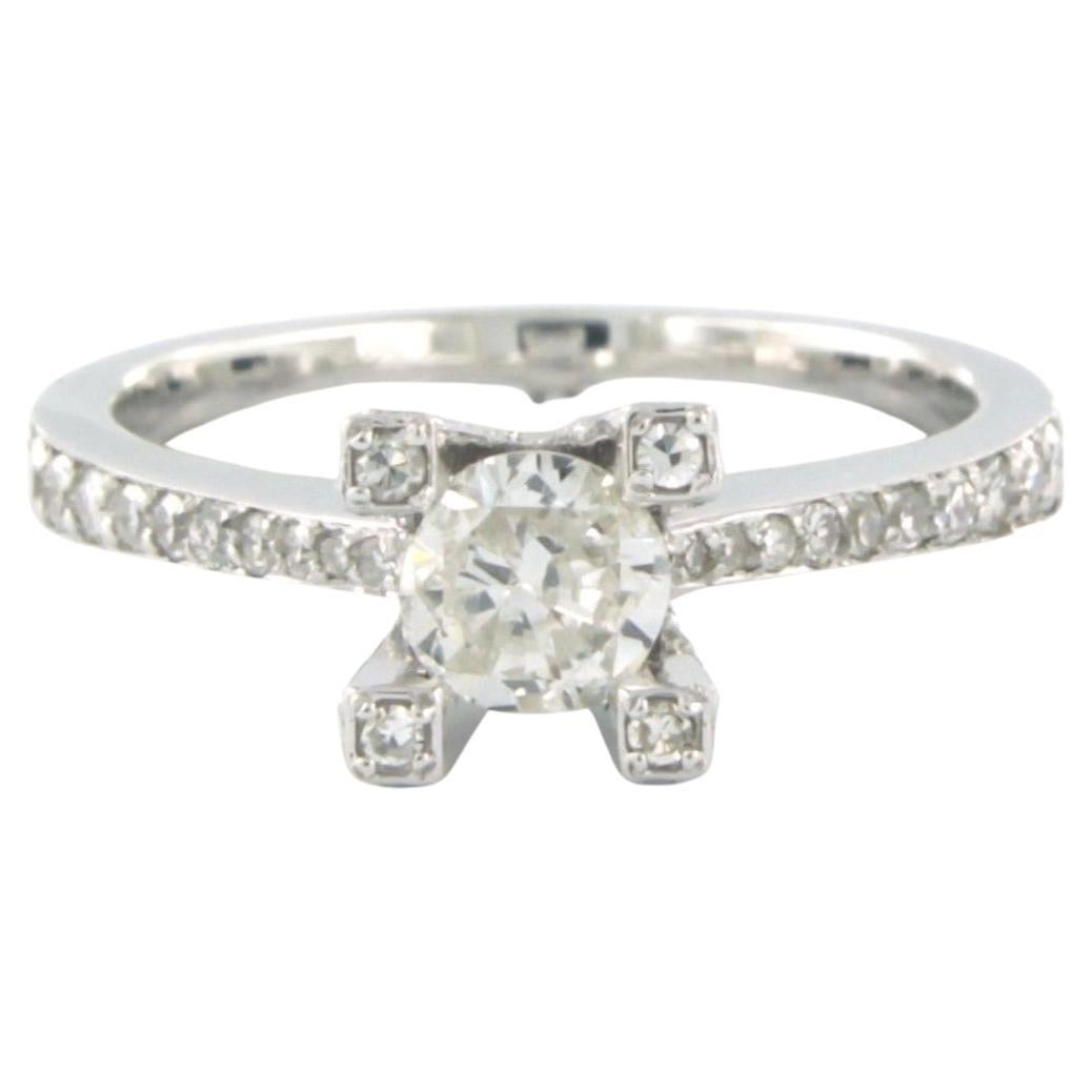 Ring with old mine andsingle cut diamonds up to 1.11ct 14k gold 4.1 grams en venta