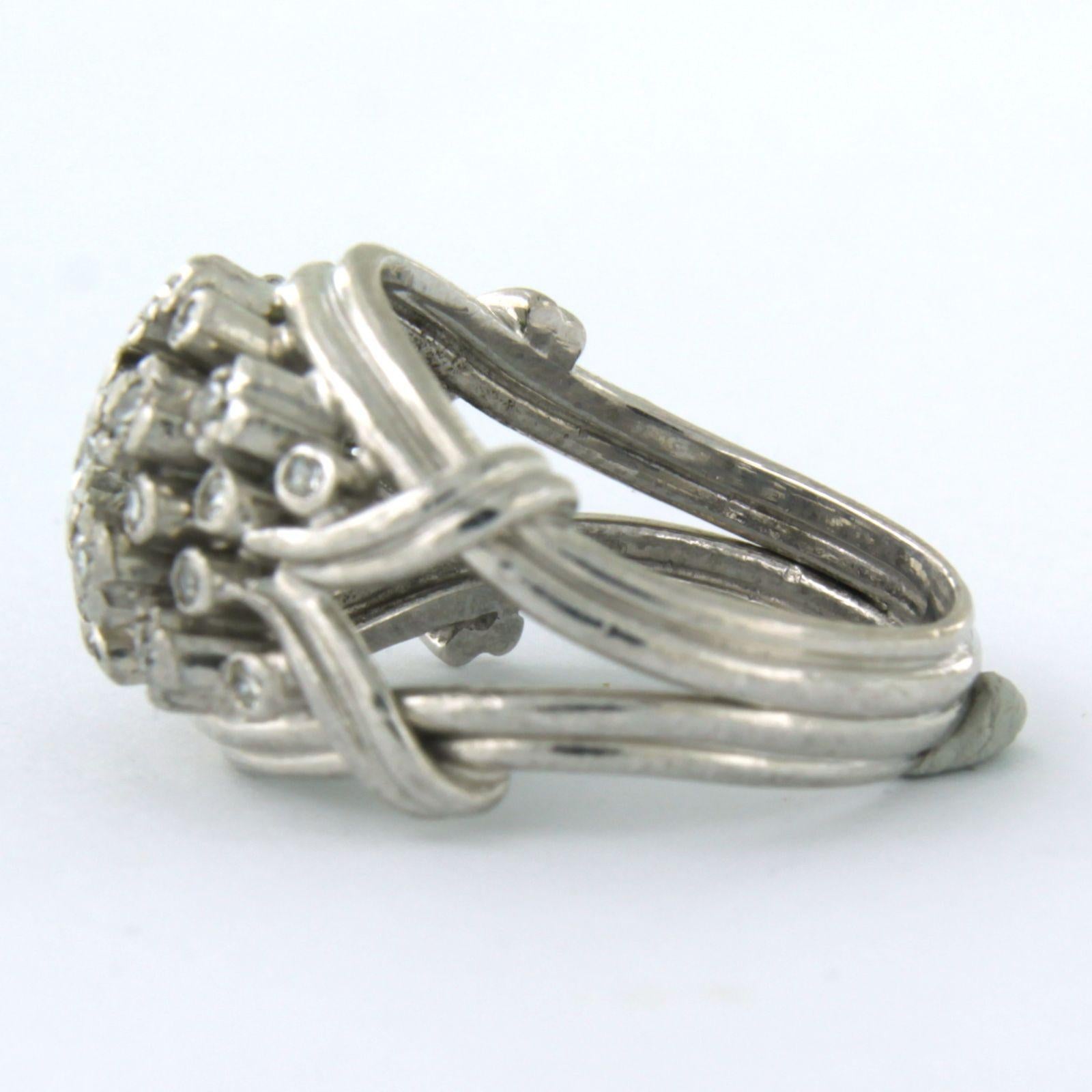 Bague avec diamants taille ancienne et taille unique jusqu'à 0,50 carat Excellent état - En vente à The Hague, ZH