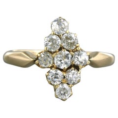 Ring with old mine cut diamond sup to 0.75ct 14k gold 2.7 grams