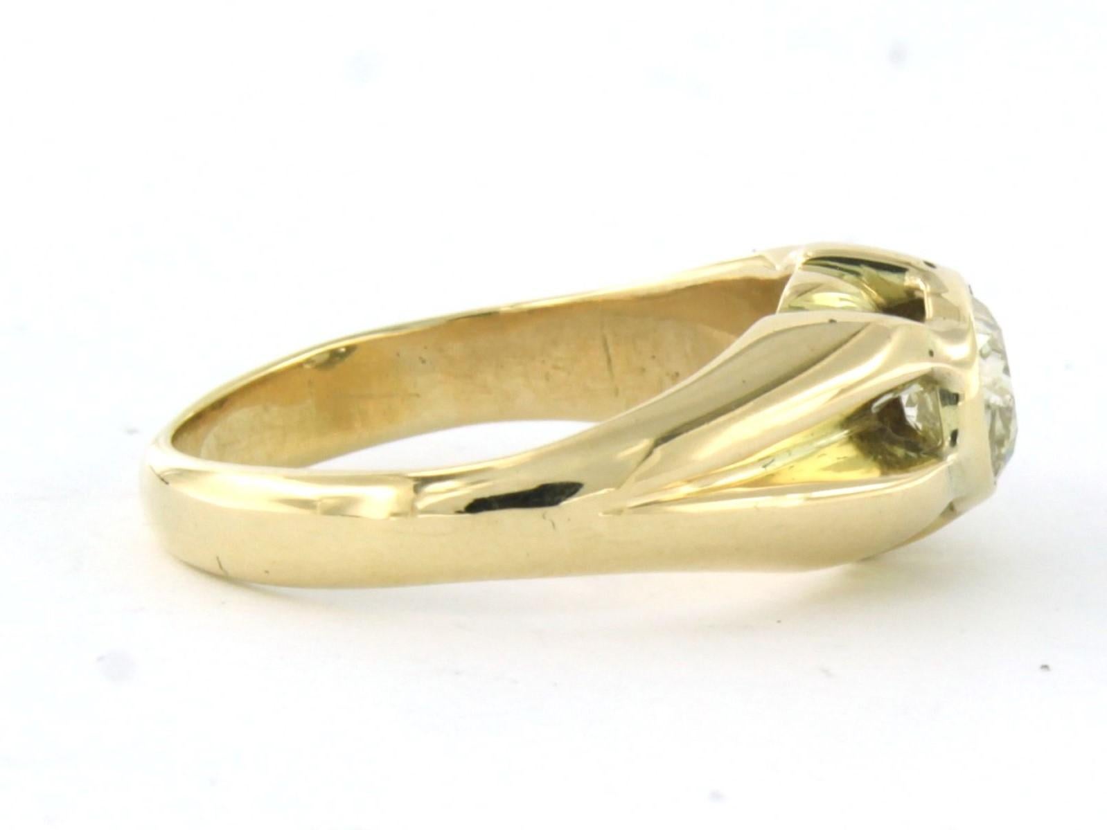 Anillo de oro de 14 quilates engastado con diamante talla mina vieja de hasta 0,50 ct - K/L - Piqué - tamaño del anillo US 7 - EU 17,25 (54)

descripción detallada:

la parte superior del anillo mide 9,0 mm de ancho por 5,9 mm de alto

Peso 5.7