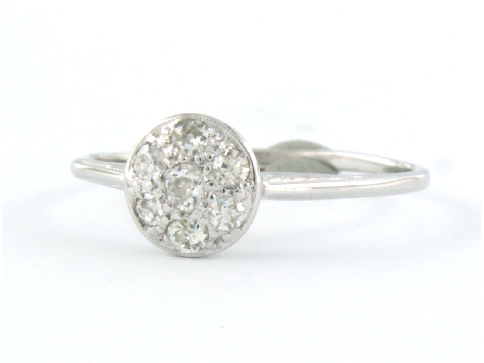 Bague avec diamants taille ancienne jusqu'à 0,32ct Or blanc 18k 1,5 grammes Pour femmes en vente