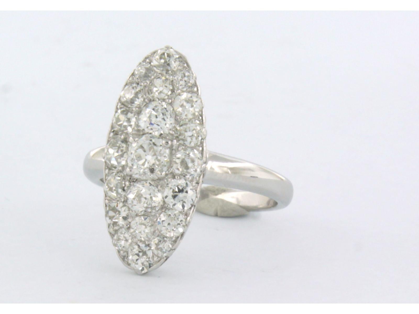 Bague avec diamants taille ancienne jusqu'à 3,00ct or 14k 6,5 grammes Pour femmes en vente