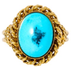 Ring with Oval Turquoise