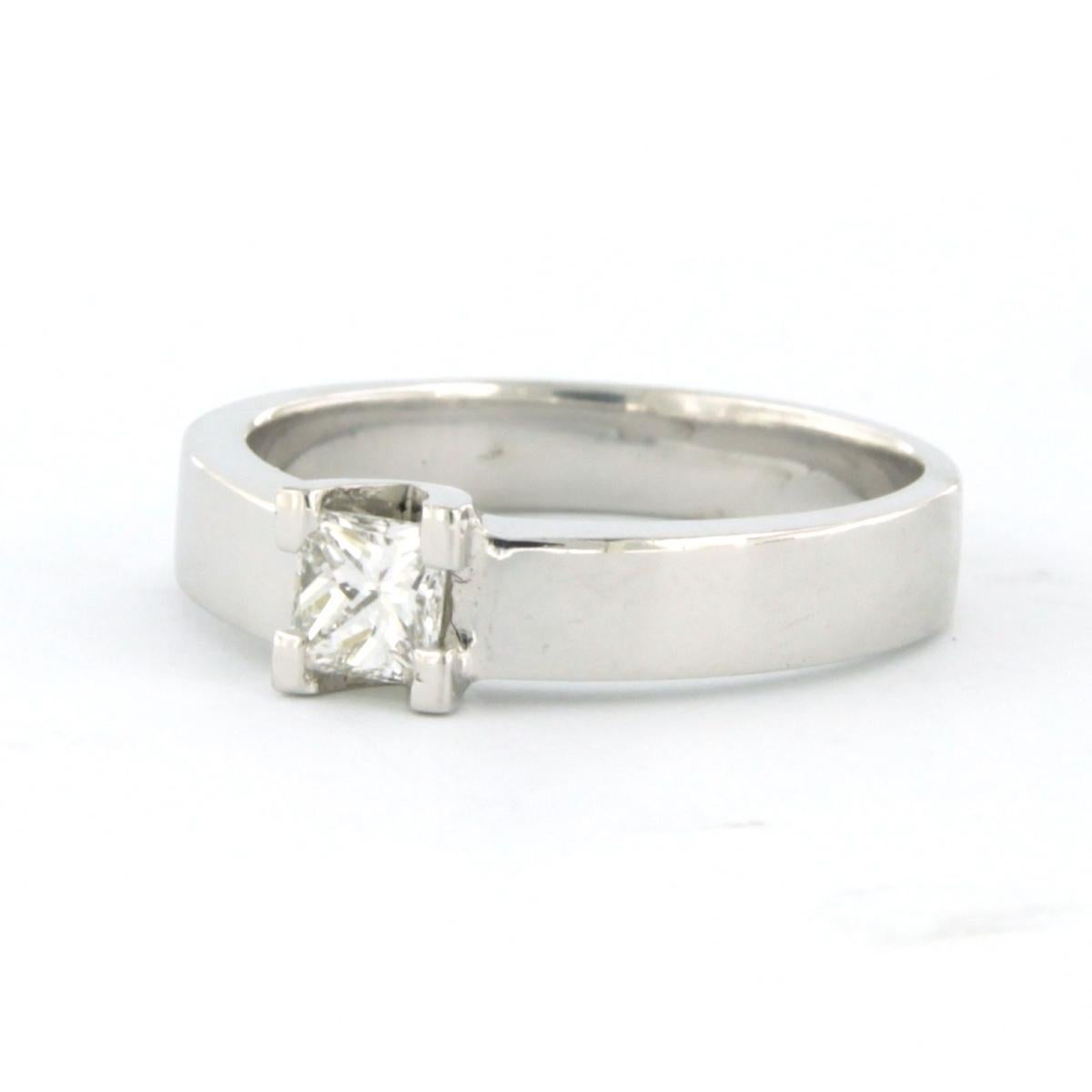 Anello con diamante taglio Prince Diamond fino a 0,37ct in oro bianco 18k 5,0 grammi In condizioni ottime in vendita a The Hague, ZH