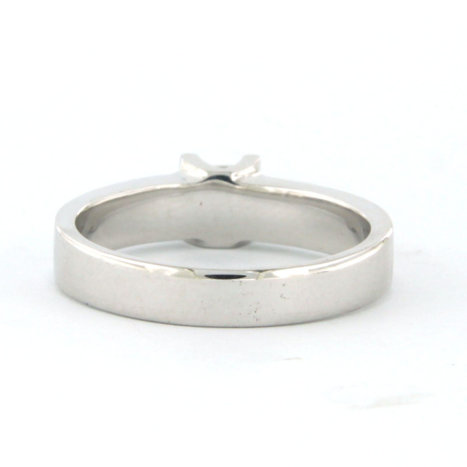 Donna Anello con diamante taglio Prince Diamond fino a 0,37ct in oro bianco 18k 5,0 grammi in vendita