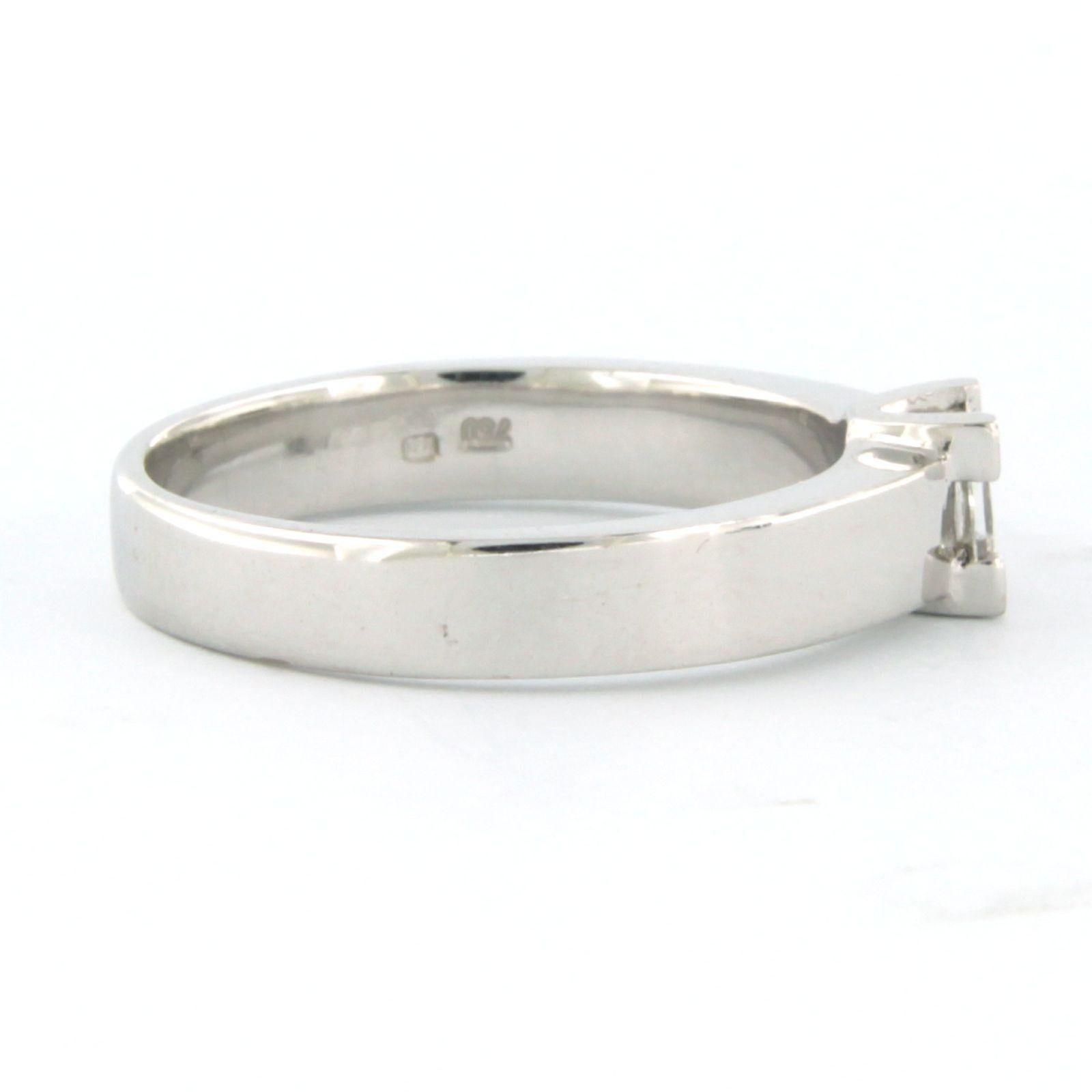 Anello con diamante taglio Prince Diamond fino a 0,37ct in oro bianco 18k 5,0 grammi in vendita 1
