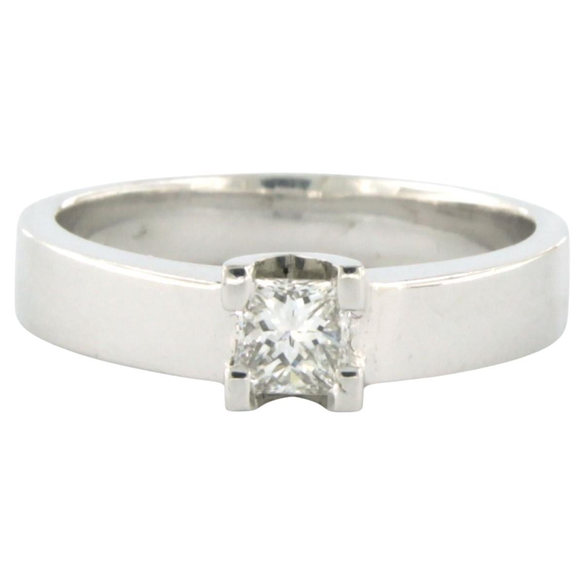 Anello con diamante taglio Prince Diamond fino a 0,37ct in oro bianco 18k 5,0 grammi in vendita