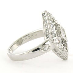Anillo con diamantes talla princesa y brillante hasta 0,56ct Oro de 18k 6,7 gramos