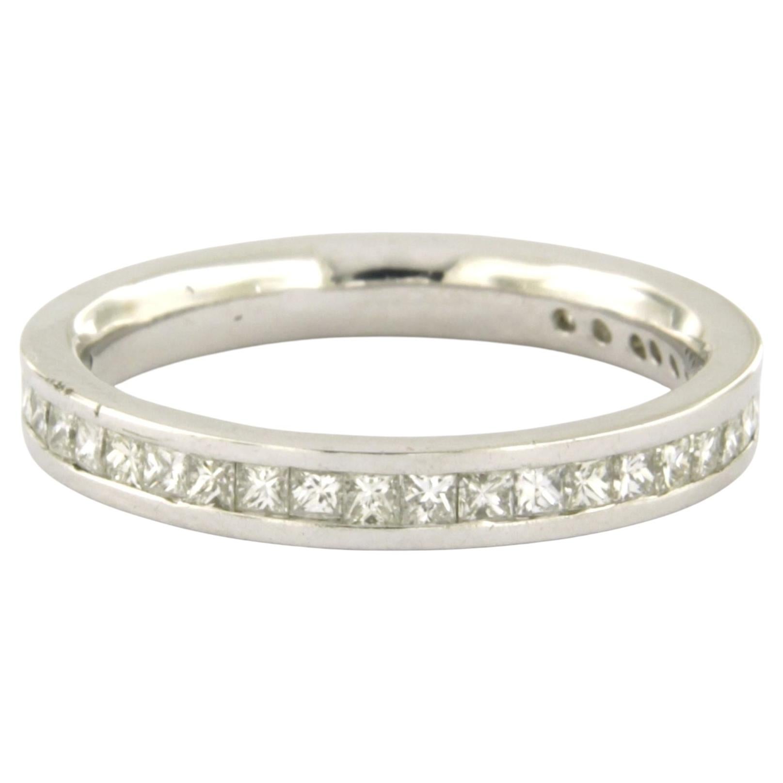 Ring mit Diamanten im Prinzessschliff bis zu 1,00 ct, 14-karätiges Gold, 4,2 Gramm