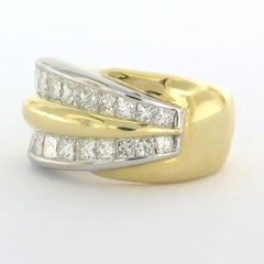 Anillo con diamantes talla princesa de hasta 2,00 ct Oro de 18k 14,5 gramos