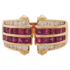 Ring with Rubies and Brilliants