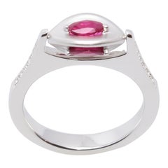 Ring with Ruby and Diamonds