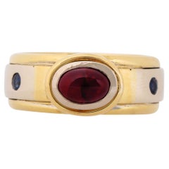 Vintage Ring with Ruby Cabochon