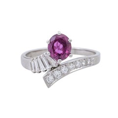 Ring with Ruby, Diamonds and Brilliants