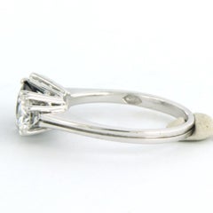 Anillo con diamantes talla zafiro y brillante hasta 0,80ct Oro de 18k