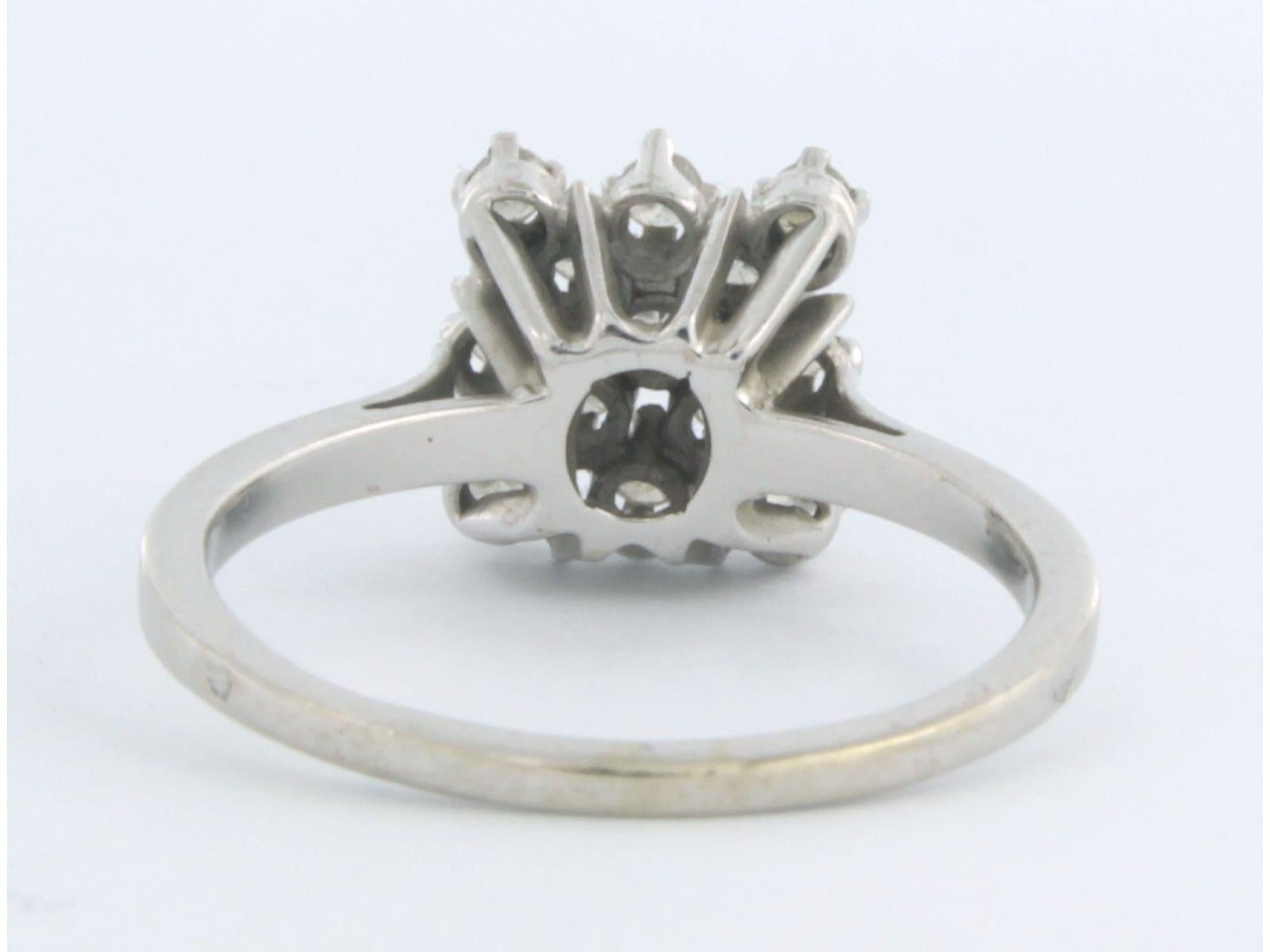 Bague avec diamants taille unique jusqu'à 0,30ct Or 18k 4,5 grammes Excellent état - En vente à The Hague, ZH