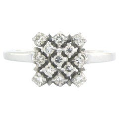 Ring with single cut diamonds up to 0.30ct 18k gold 4.5 grams Ring with single cut diamonds up to 0.30ct 18k gold 4.5 grams