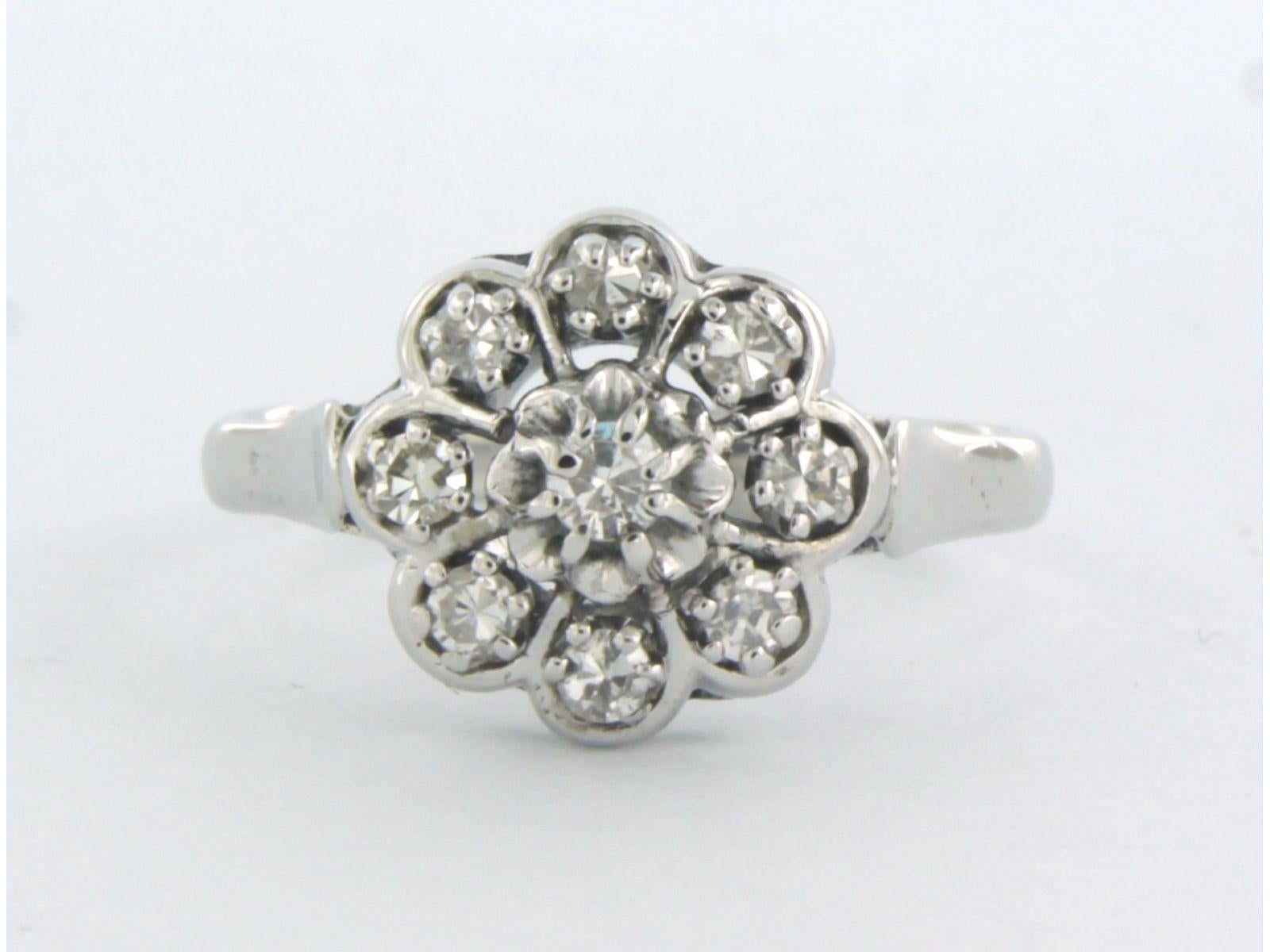 Ring aus 18k Weißgold mit einem Diamanten im Einzelschliff von bis zu 0,35ct - F/G - VS/SI - Ringgröße US 6.5 - EU 17 (53)

detaillierte Beschreibung:

der Ring ist 1,1 cm breit und 7,1 mm hoch

Gewicht 3,4 Gramm

Ringgröße US 6.5 - EU 17 (53), der