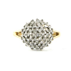 Ring mit Diamanten im Einzelschliff bis zu 0,50ct 14k Gold 3,5 Gramm